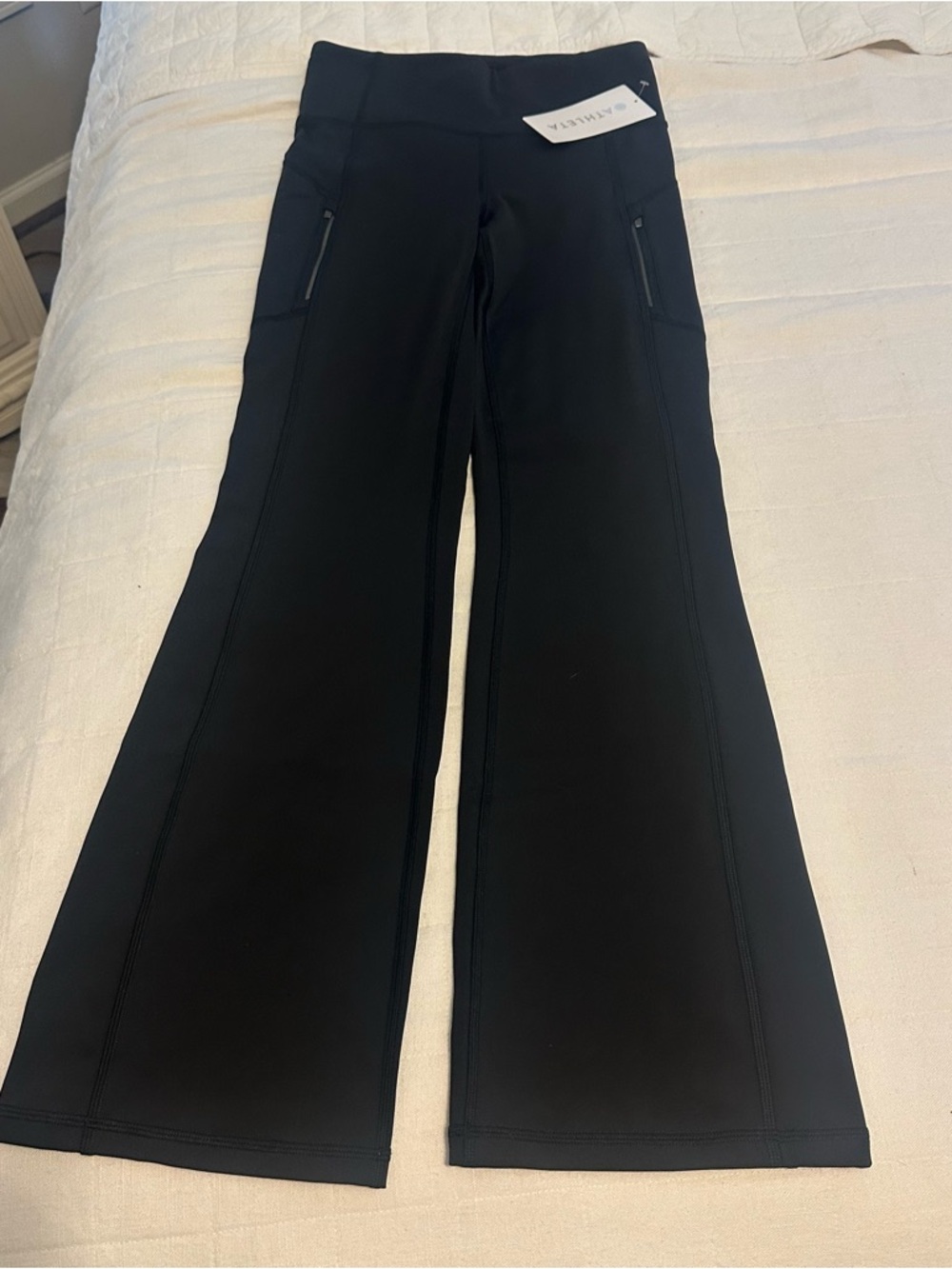 Athleta Black Rainier Bootcut Leggings NWT